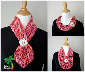 X Stitch Hugs & Kisses Cowl