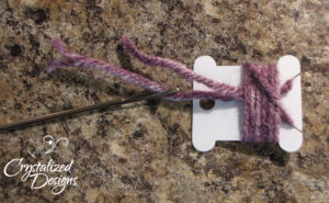 Step 4 Step 1-3 Yarn Color Swatch Tutorial