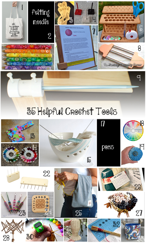 Ultimate Crochet List ~ 75+ Gadgets, Gizmos, & Goodies