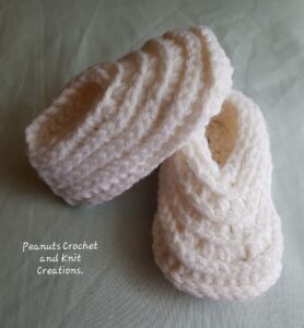Ridged Baby Booties Ridged Baby Booties