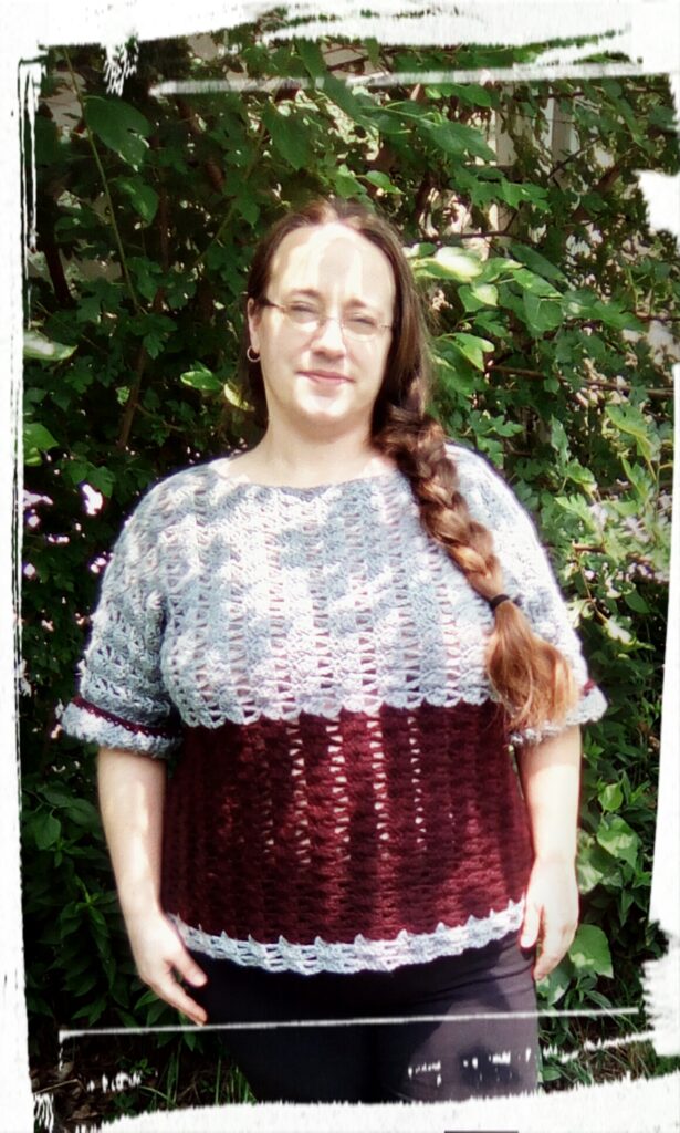 Nimerah Pullover Crochet Pattern by Crystalized Designs Tested by Alicia Nimerah Pullover Crochet Pattern by Crystalized Designs Tested by Alicia