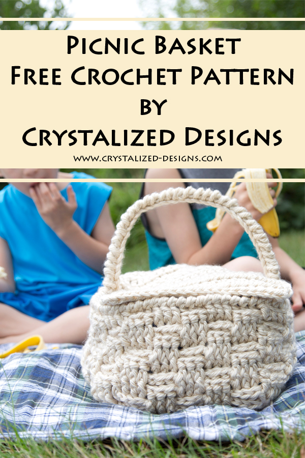 Picnic Basket Free Crochet Pattern by Crystalized Designs
