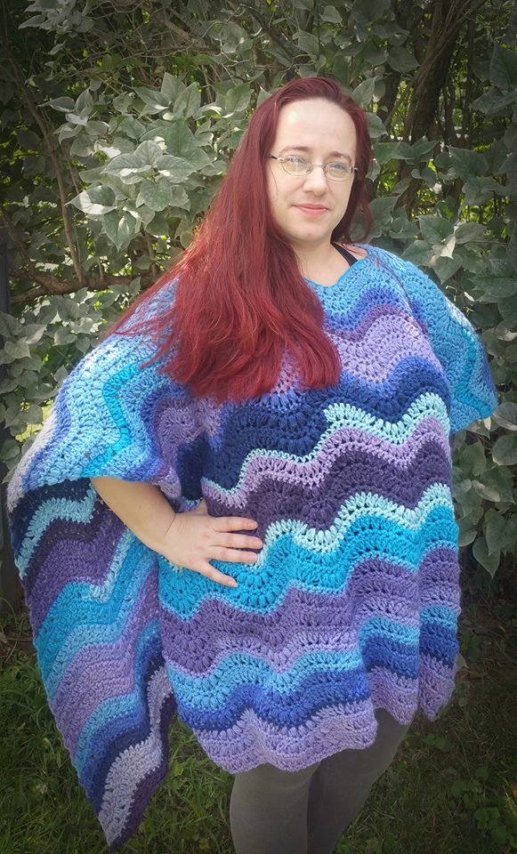 Riverwalk Poncho Crochet Pattern by Crystalized Designs