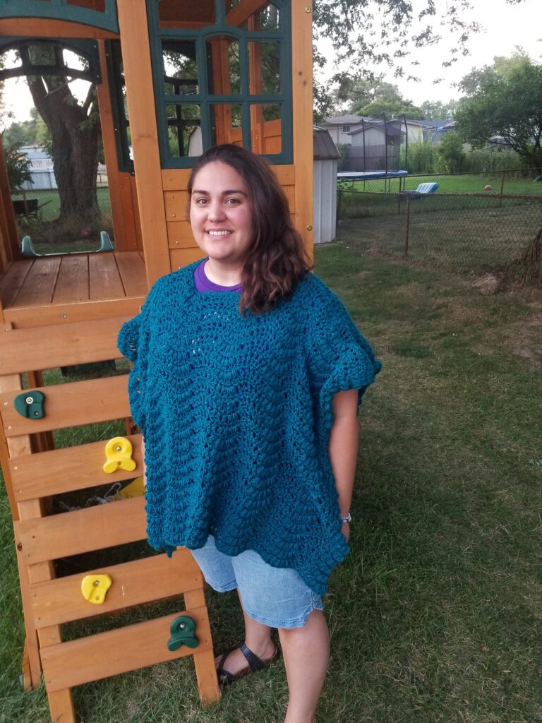 Riverwalk Poncho Crochet Pattern by Crystalized Designs