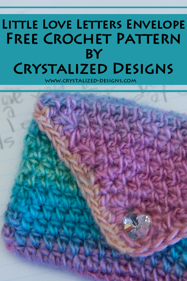 Little Love Letters Envelope Free Crochet Pattern by Crystalized Designs
