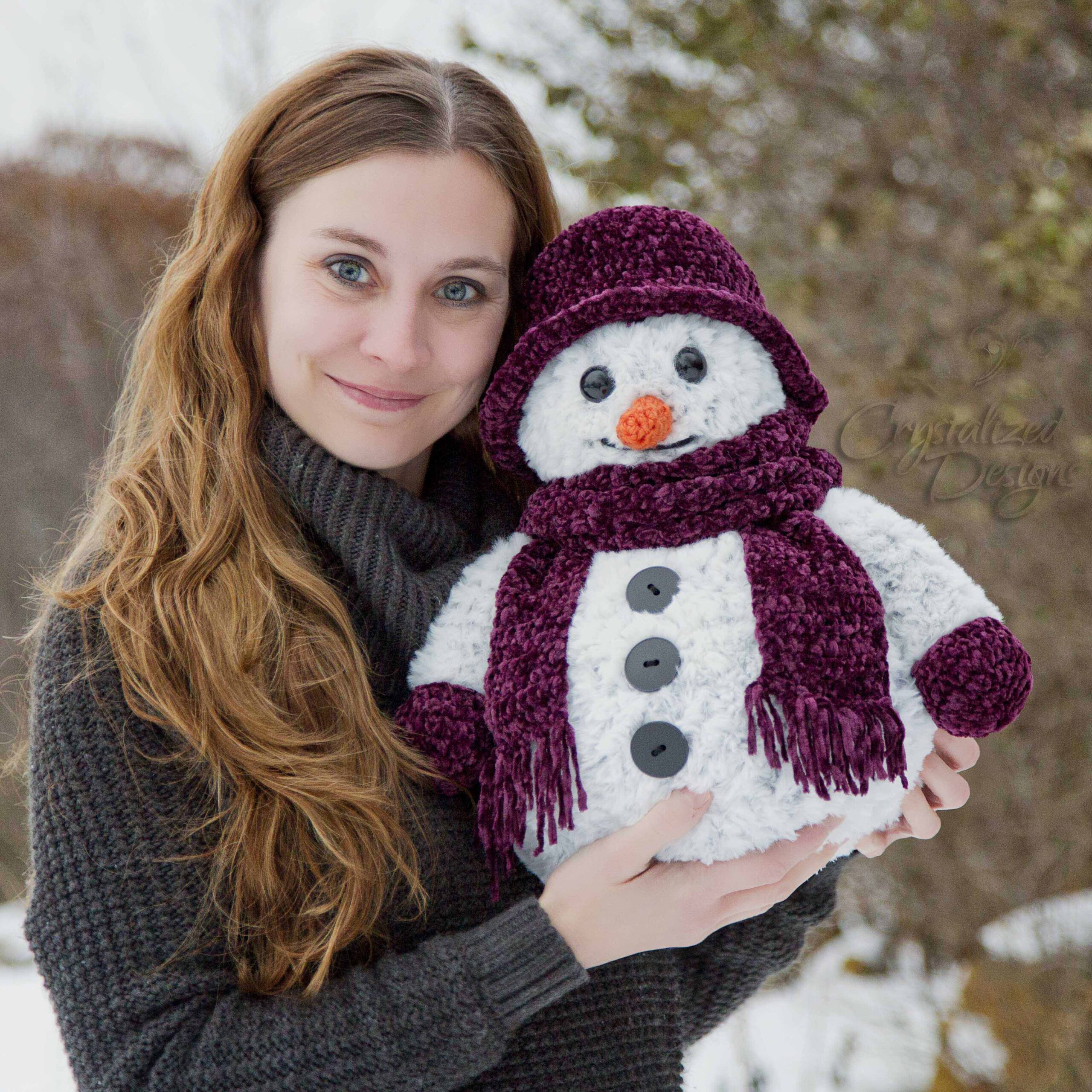 Crispen the Snowman Free Crochet Pattern by Crystalized Designs