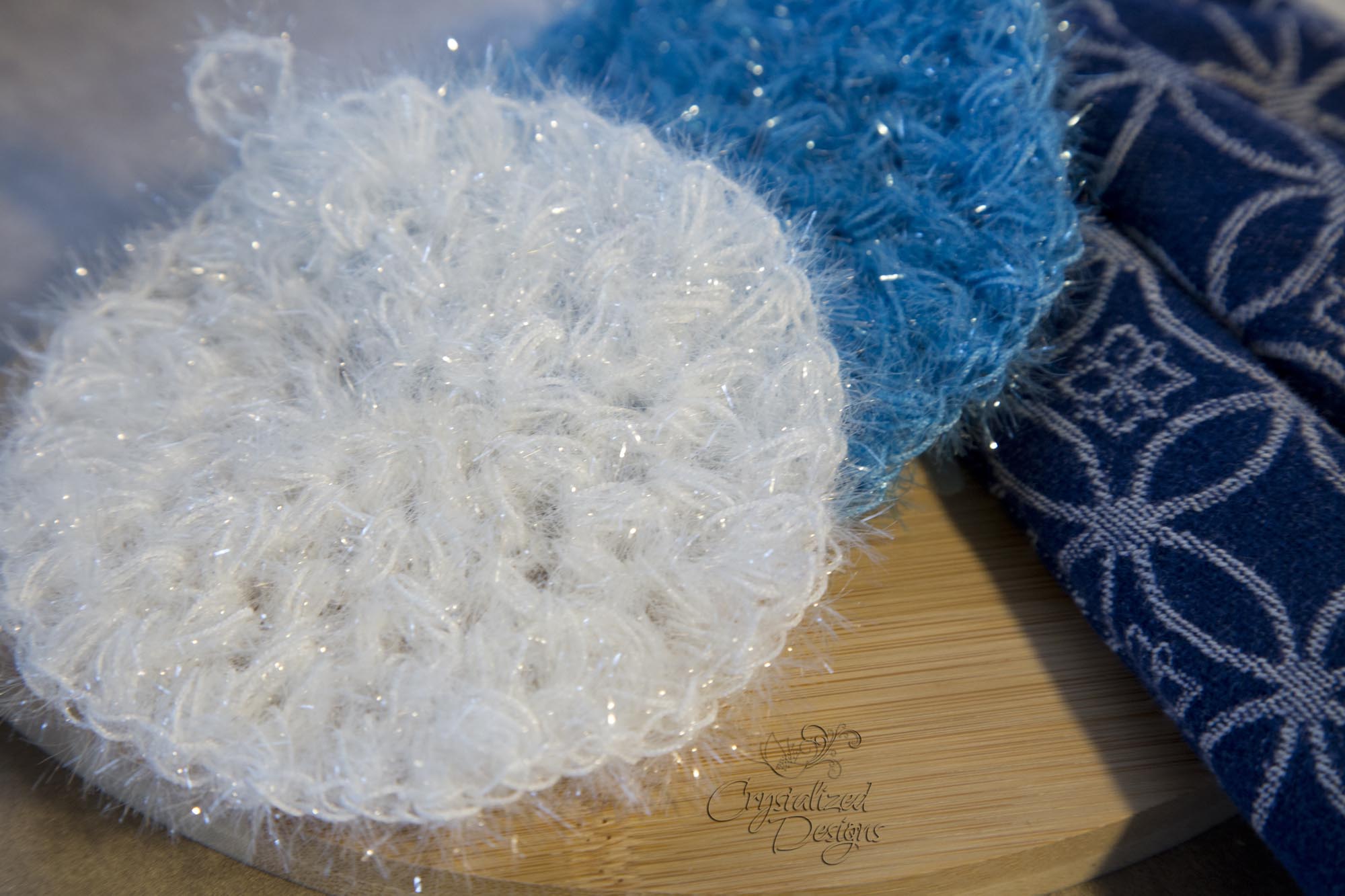 Kitchen Scrub Bean Free Crochet Pattern by Crystalized Designs