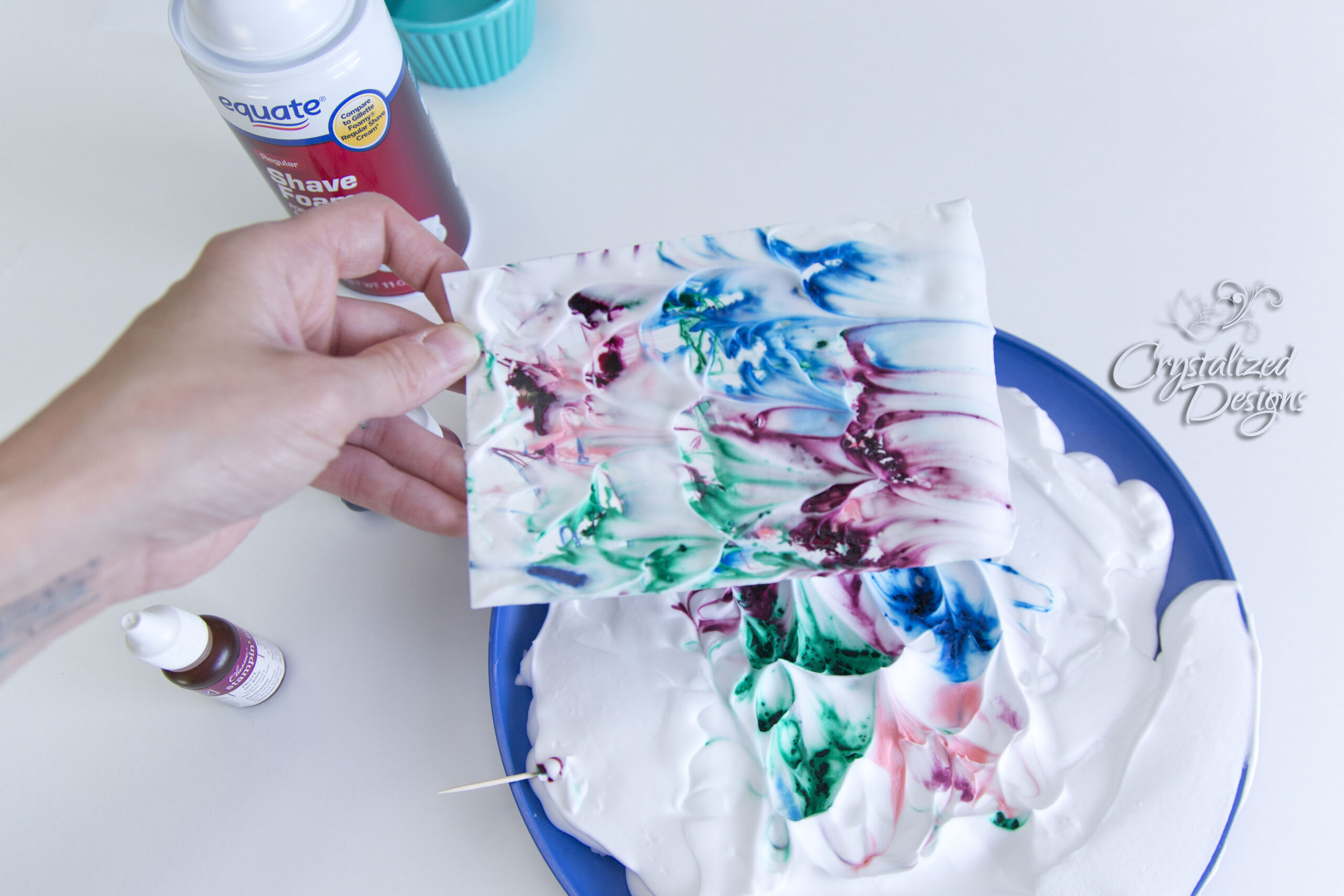 Paper Marbling A Crafty Tutorial by Crystalized Designs