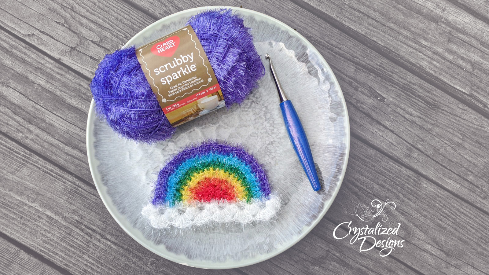 Rainbow Scrubby Crochet Pattern