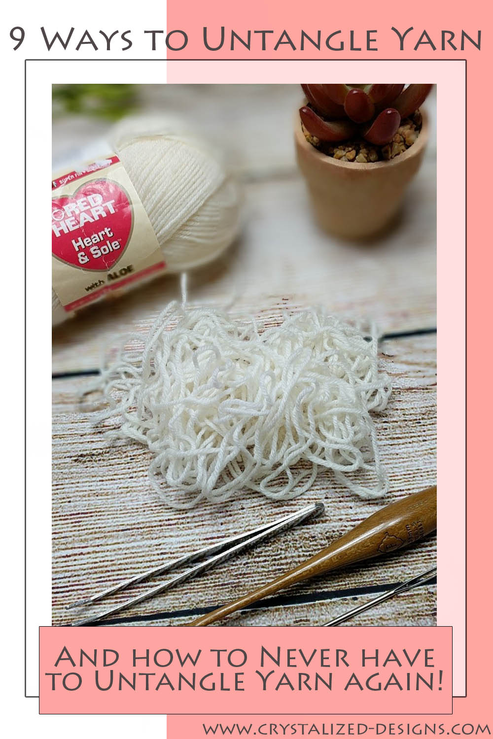 9 Ways to Untangle Yarn Pattern by Crystalized Designs 6 Crystalized