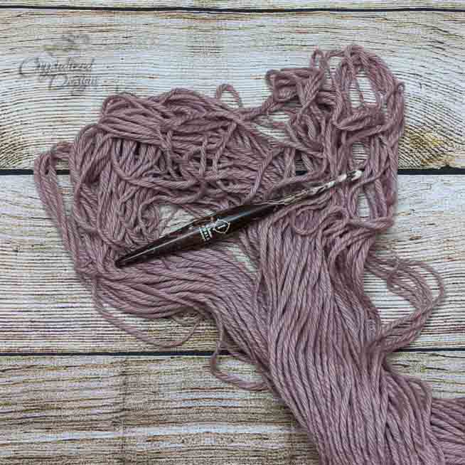 Hank of Yarn Tangle Crystalized Designs