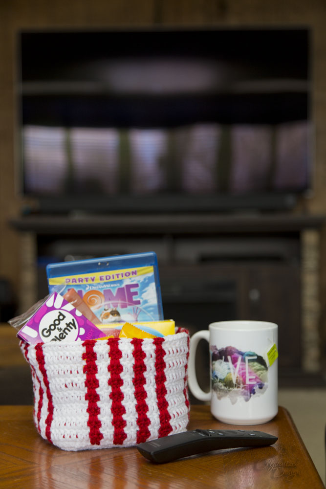Movie Night Treat Basket Free Crocet Pattern Movie Night Treat Basket Free Crocet Pattern