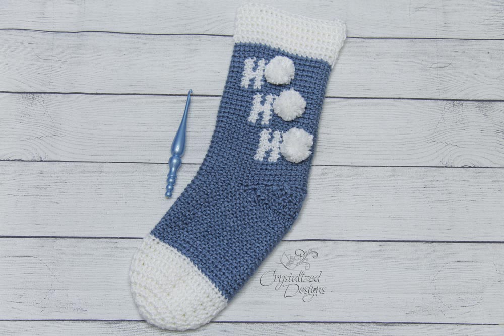 Ho Ho Ho Stocking Crochet Pattern ~ Crystalized Designs