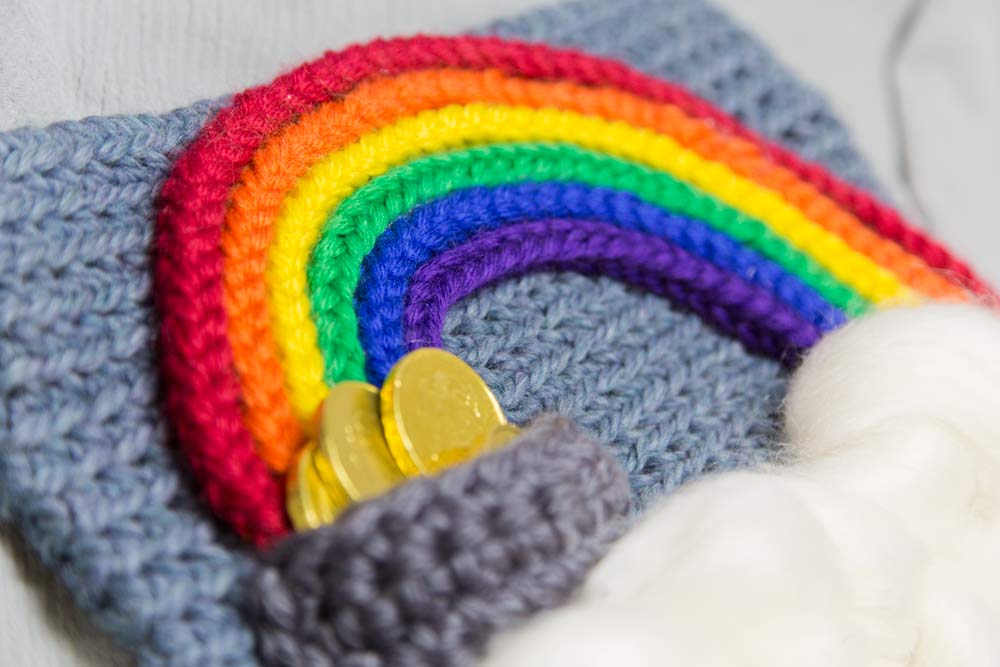 Pot o Gold Free Crochet Pattern Wall Hanging